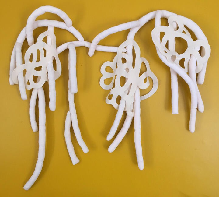 Tired Bones wall sculpture by Tamara Bagnell