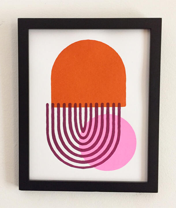Magic Pill screenprint by Tamara Bagnell