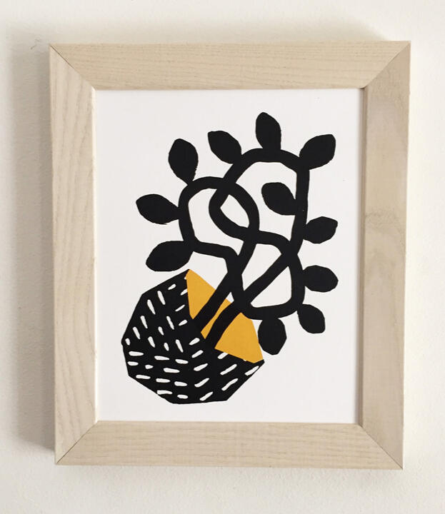 Plant Pod screenprint by Tamara Bagnell