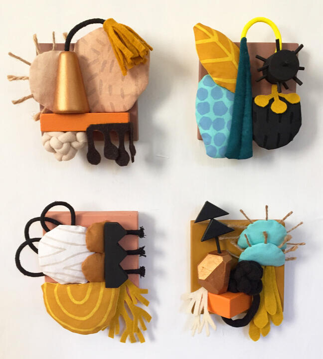 Four Mini sculptures by Tamara Bagnell