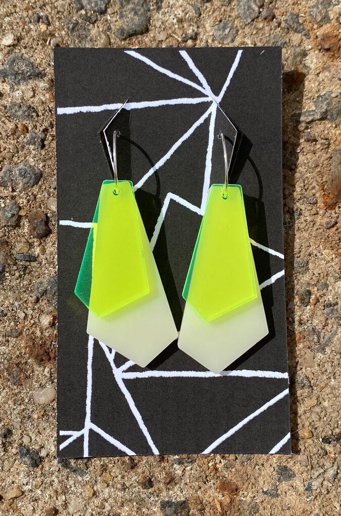 Shard earrings by Tamara Bagnell
