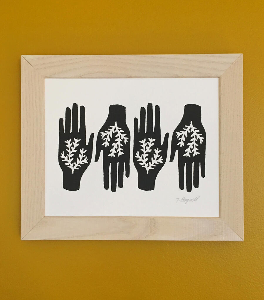 Token screenprint by Tamara Bagnell