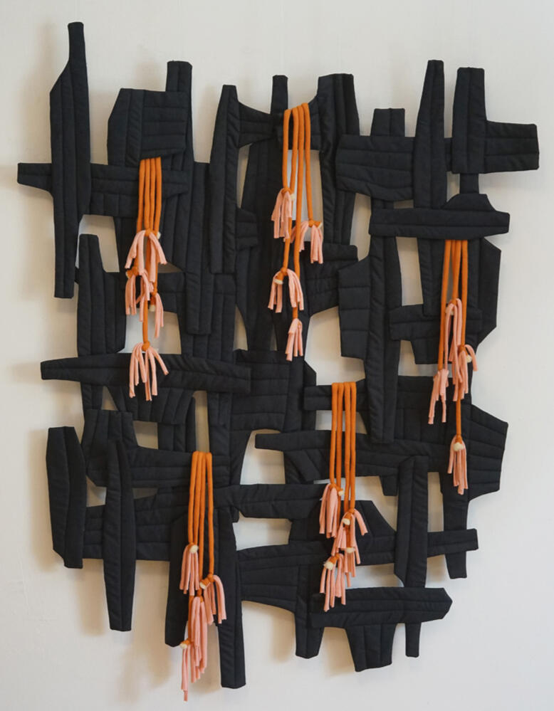 Renewal - quilted wall sculpture by Tamara Bagnell