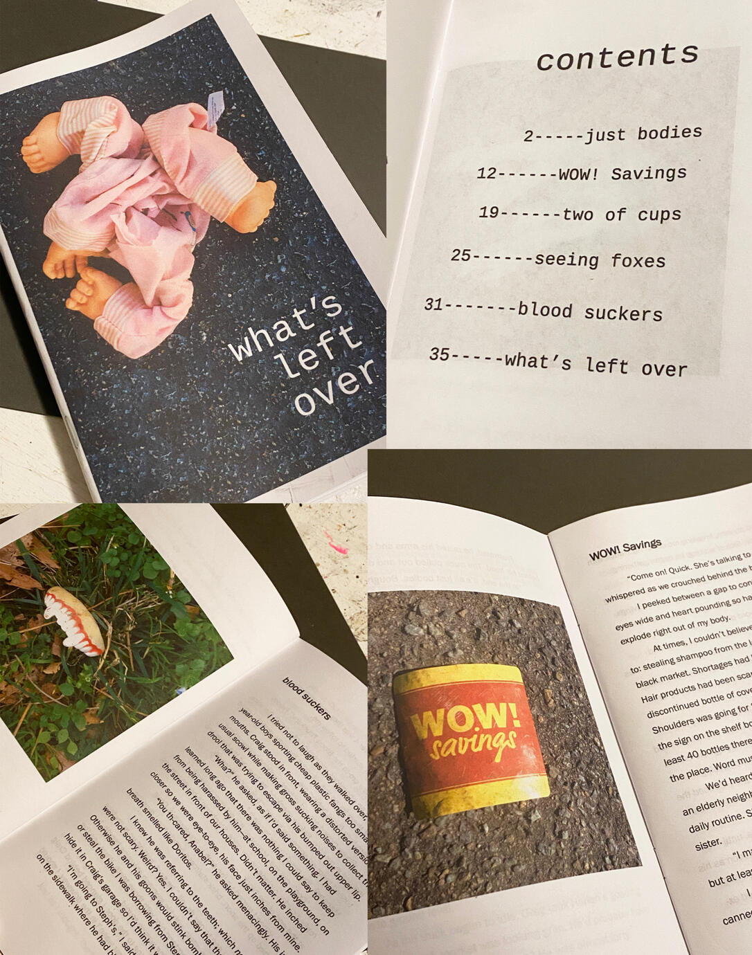 "what's left over" flash fiction collection: 2022-2023